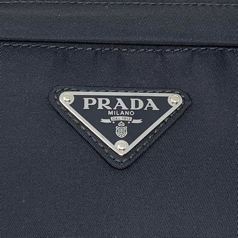 prada black tessuto montagna belt pouch